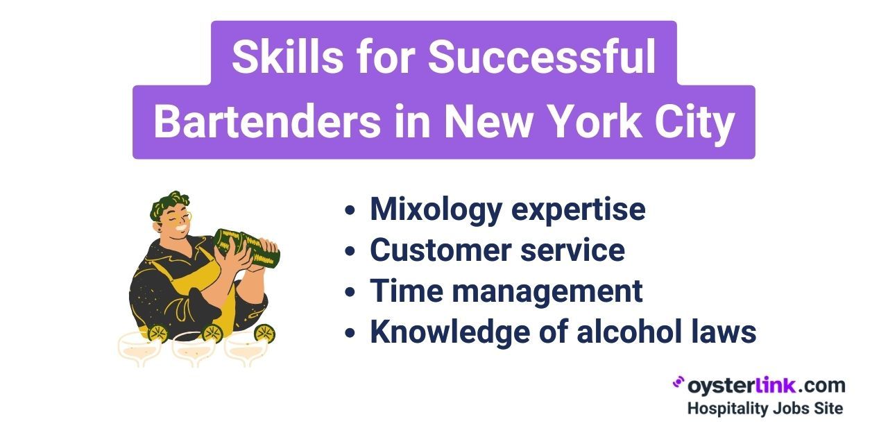 Skills for Successful Bartenders in New York City